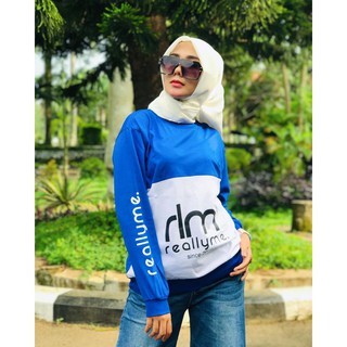  Kaos  T Shirt Lengan  panjang  hijaber Reallyme 004 terlaris 