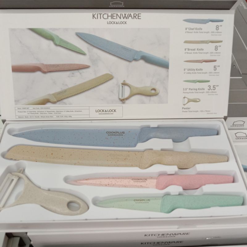 PISAU SET LOCK N LOCK ORIGINAL TERMURAH - KNIFE SET