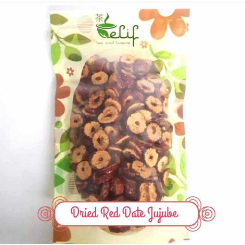 

ELIF FRUITS Organic Dried Red Date Jujube Slice (Buah Kurma Merah Kering)