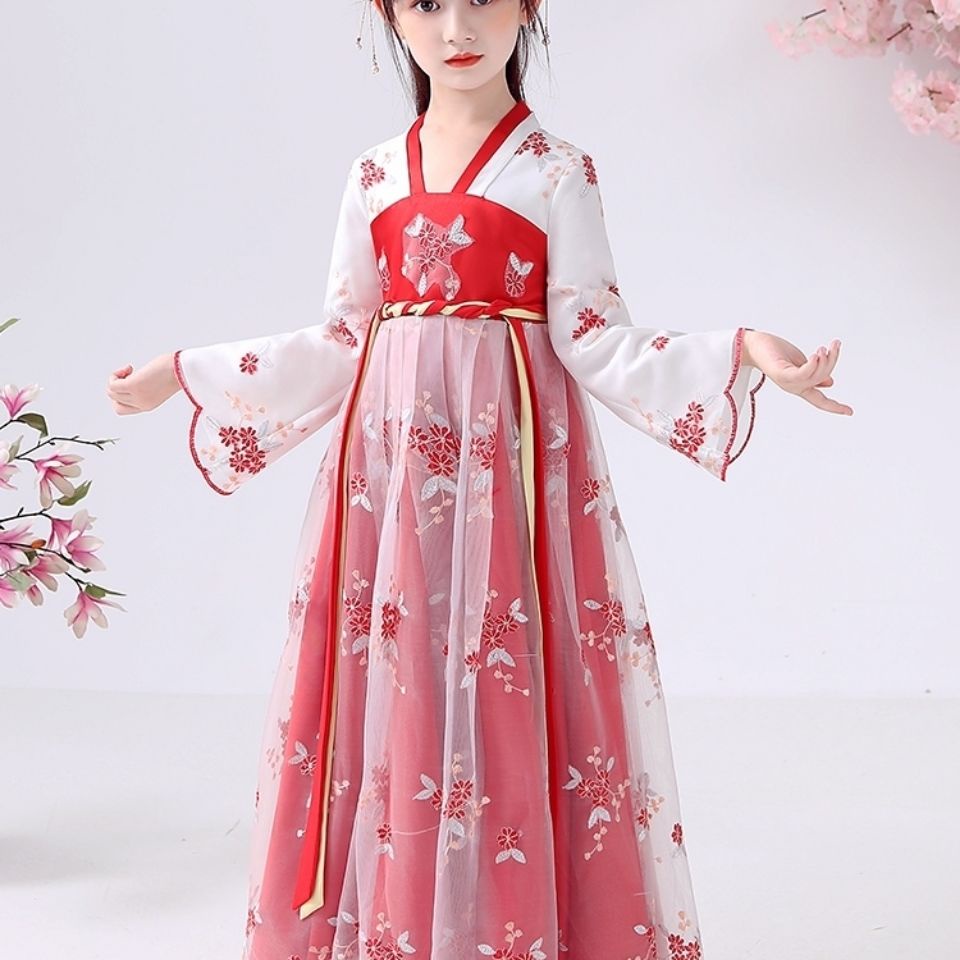 Children's Hanfu girls' spring and summer super FAIRY DRESS ancient clothes Chinese style children's