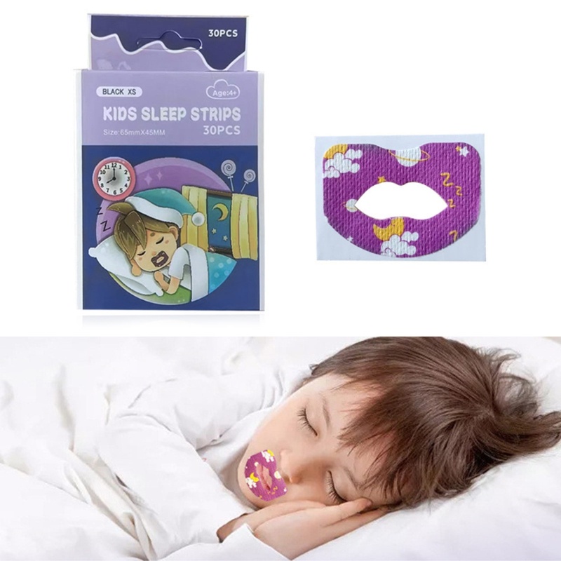 Zzz 30pcs / Set Stiker Strip Hidung / Mulut Anti Dengkur Untuk Membantu Tidur Malam Hari