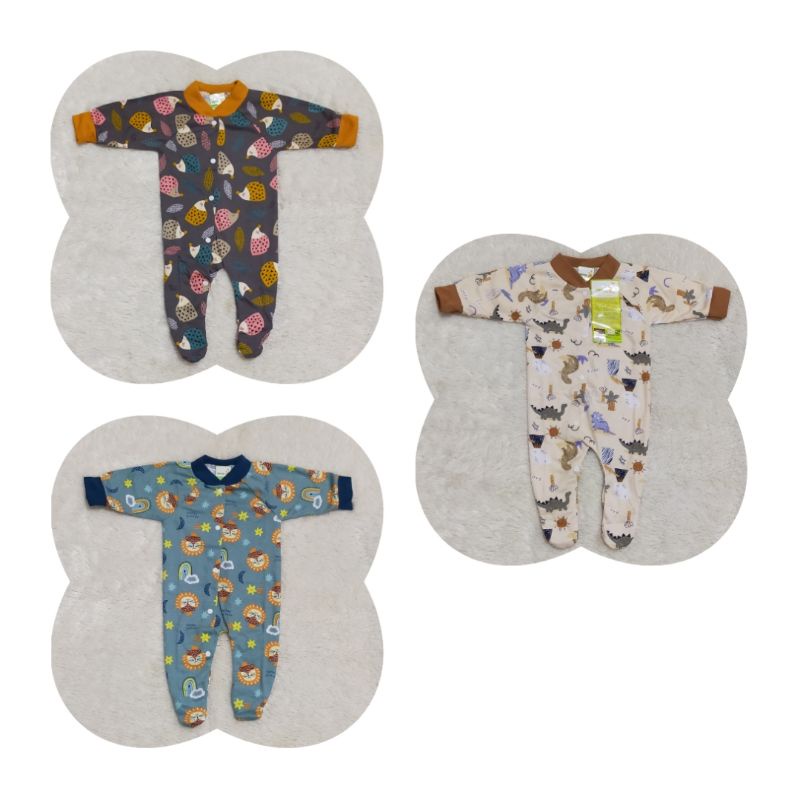 Sleepsuit Baby New Born Libby Velvet Jumper panjang Bayi Baru Lahir Untuk 0-3 bulan SNI