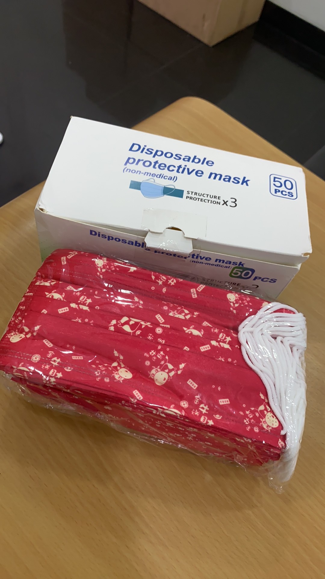 Masker Imlek 3 Ply | 5pcs | 10pcs | 50pcs