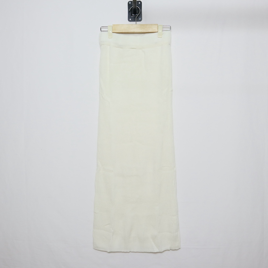 Rok Rajut ABG & JUMBO Rok Span Rajut Wanita / ROK Panjang PREMIUM / Rok Knit Rajut / Rok Tebal / Rok oversize-BROKEN WHITE