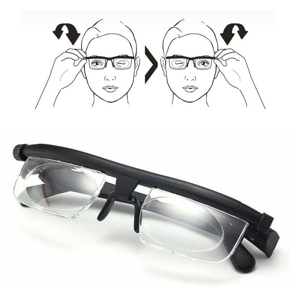 Lily Kacamata Adjustable Eyeglasses Variable Reading Glasses Magnifying -3 Sampai+6Diopter