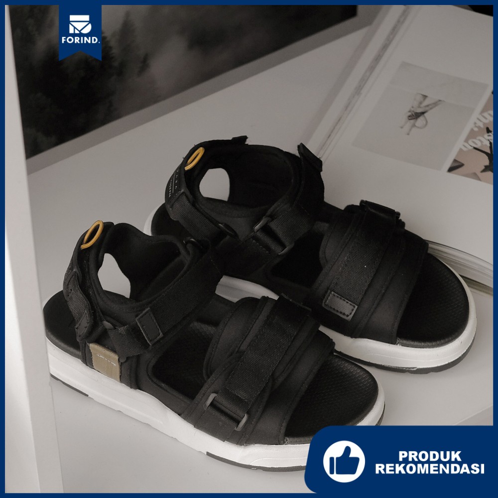 Catalyst Black | Sendal Gunung Hitam Strap Original Kasual Pria Cowok Sandal | FORIND x Navara