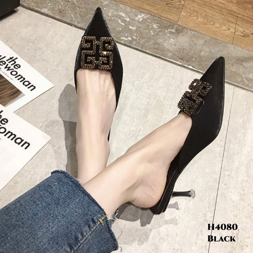 RESTOCK WYN HIGH HEELS SLOPE FASHION KOREA TRENDY H4080