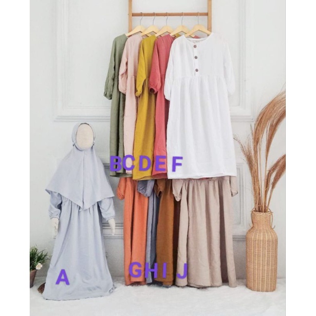 6-10T Gamis Savana Rayon by Maybee Kids / Set Gamis MyBee Kids / Ganis Hijab Bee Kids