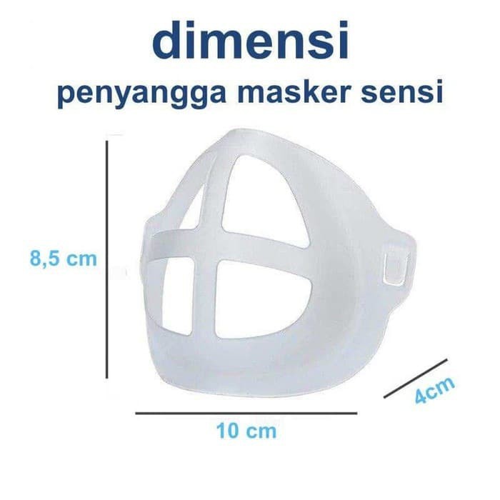 Penyangga Masker Anti Sesak Pengap - Transparent Silicone Mask Bracket