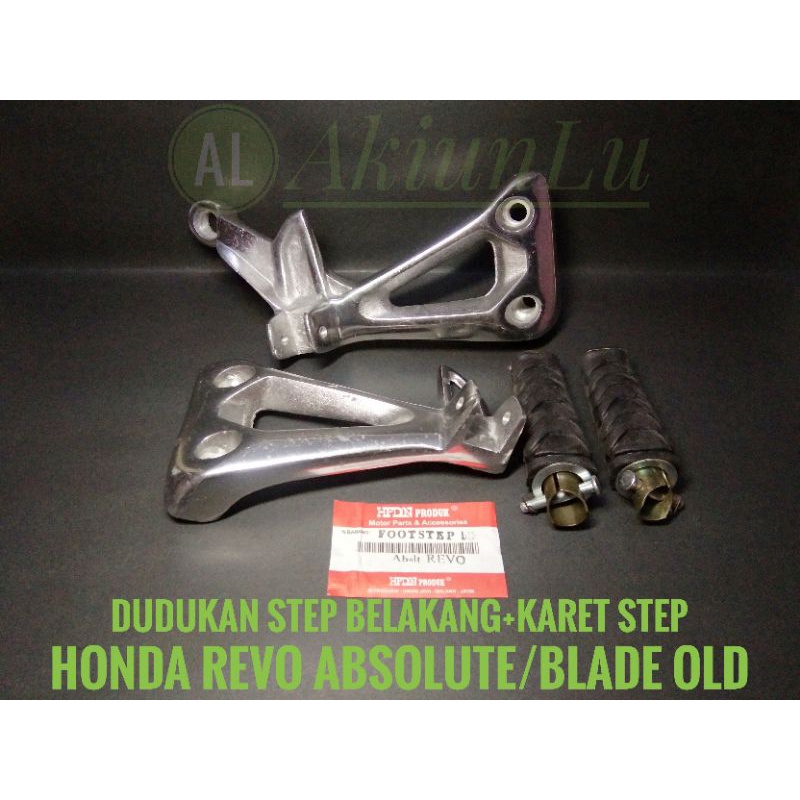 DUDUKAN STEP BELAKANG FULL SET HONDA REVO ABSOLUTE/BLADE LAMA