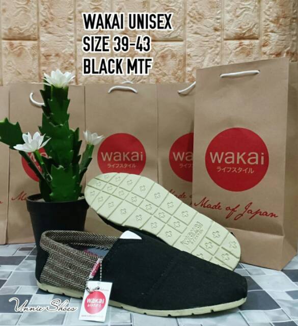 Sepatu flat slop wakai D038