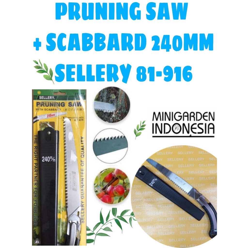 GERGAJI DAHAN PRUNING SAW WITH SCABBARD 240 MM SELLERY 81-916