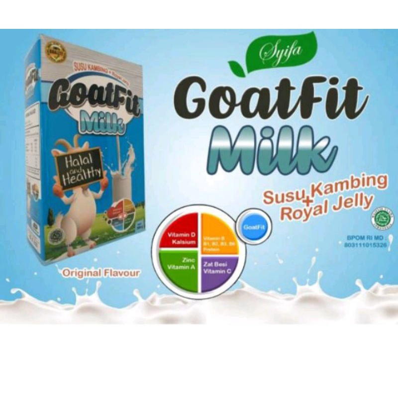 

Goat Fit Milk 200 g | Susu Kambing Krimer Plus Royal Jelly