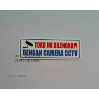 Plat Lambang  Sign Tanda Tulisan Rambu Dilengkapi Cctv 