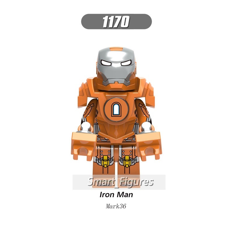 X0246 Mainan Action Figure Iron Man Minifigures Mark 6 22 36 37 38 40 41 42 Marvel Untuk Koleksihadiah Anak