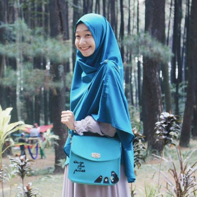 Preloved tas selempang like Islam project toska