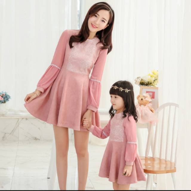 DRESS NATAL DRESS iBU DAN ANAK DRESS MAXI