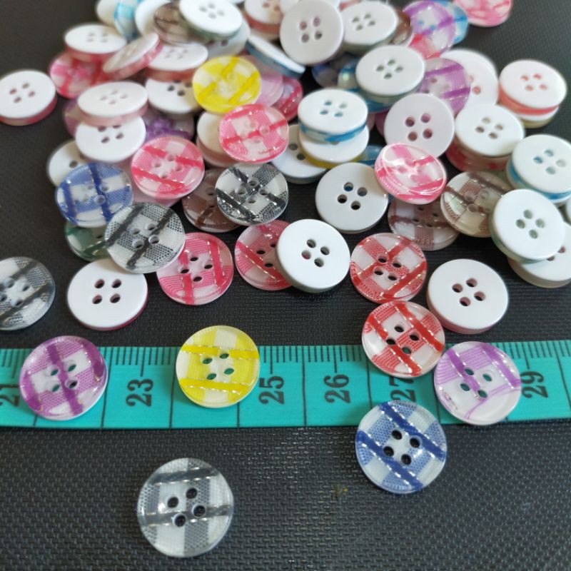 100pcs Kancing Variasi - Kancing Plastik - Kancing Hias