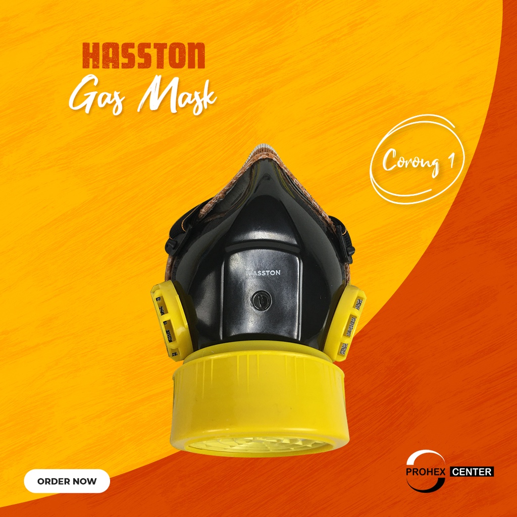 Masker Obat Single HASSTON 2343-001 Tabung Single Chemical Respirator