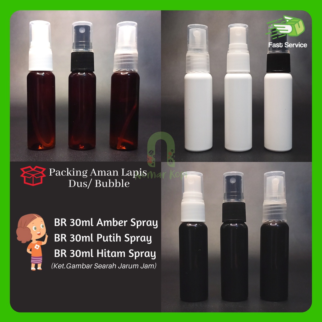 Botol 60ML BR Putih Spray