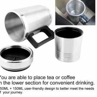 Gelas  Pemanas Air Heated Car Travel Mug Elektrik Mobil Mug R4H6