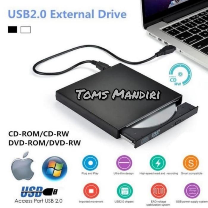 Dvd-Rom External Usb 2.0 Slim Portable External Cd-Rw Drive Dvd-Rw