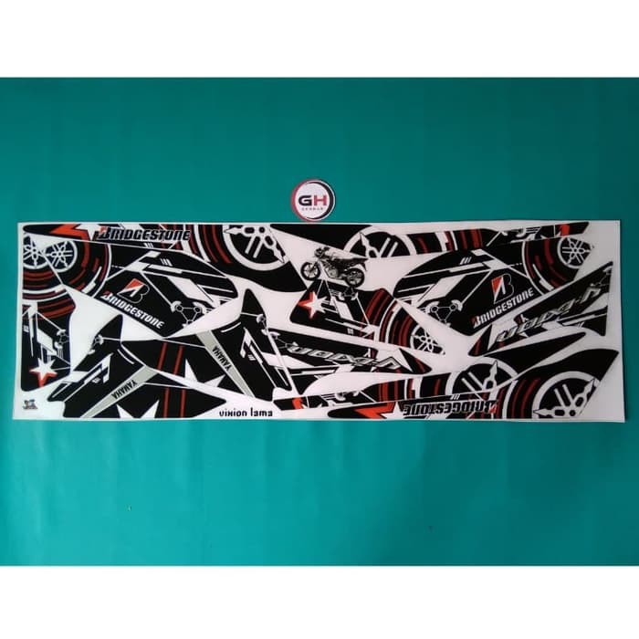 Striping Stiker motor Vixion Old Variasi Hitam murah