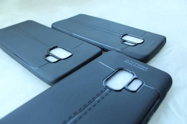 auto focus leather kulit jeruk texture Samsung S9 soft case cover
