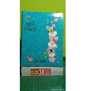 

[KODE FNCVC] Buku tulis Kiky 38 lembar Isi berwarna