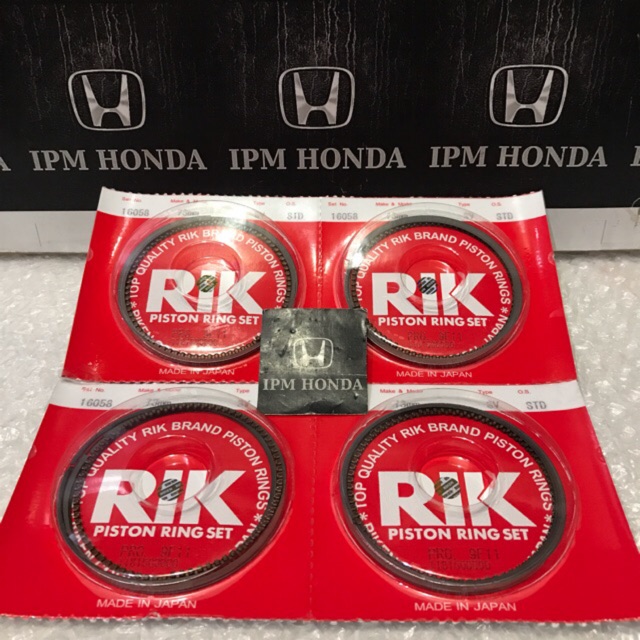 16058 RIK Japan Ring Piston Seher Honda Freed Mobilio BRV HRV 1500cc Jazz S RS GE8 GK5 City GM2 GM6 STD 025 050 075 100