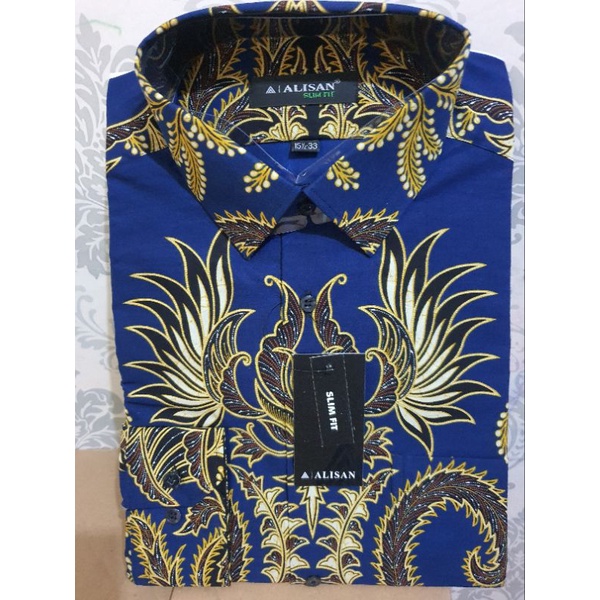 Alisan Batik Slimfit dan Reguler Tangan Panjang size 15.5