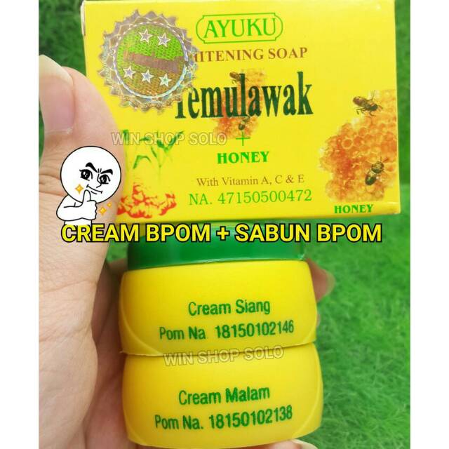 

Cream Temulawak Hologram Embose Original