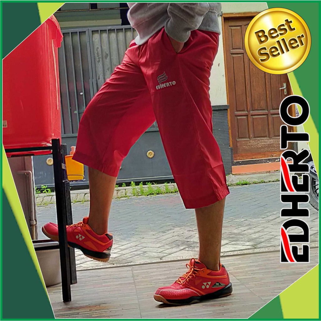 Celana Training Mikro Polos 7/8 EDHERTO - Celana Olah Raga Santai 7/8 Mikro Polos - Celana Gunung