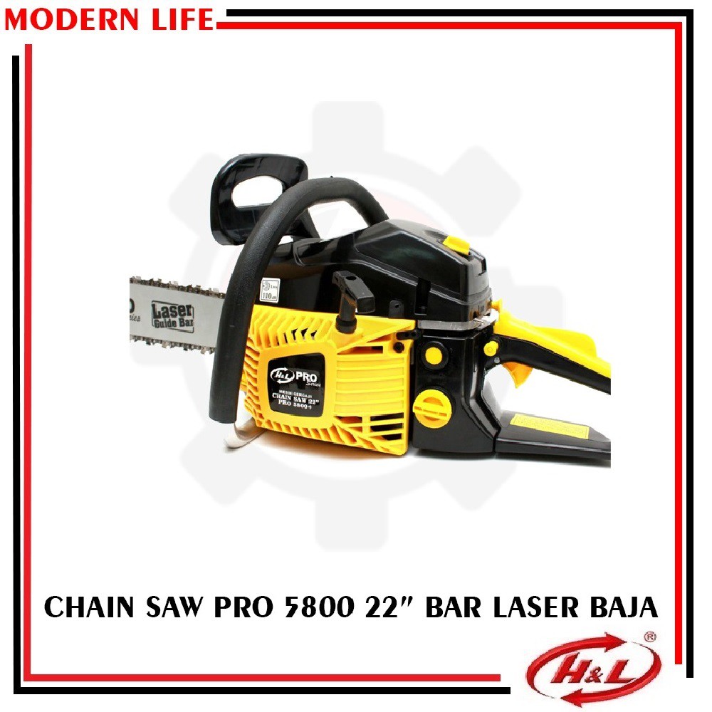 HL 5800 Pro Mesin Potong Kayu / Gergaji Pohon / ChainSaw 22 Inchi 2TAK