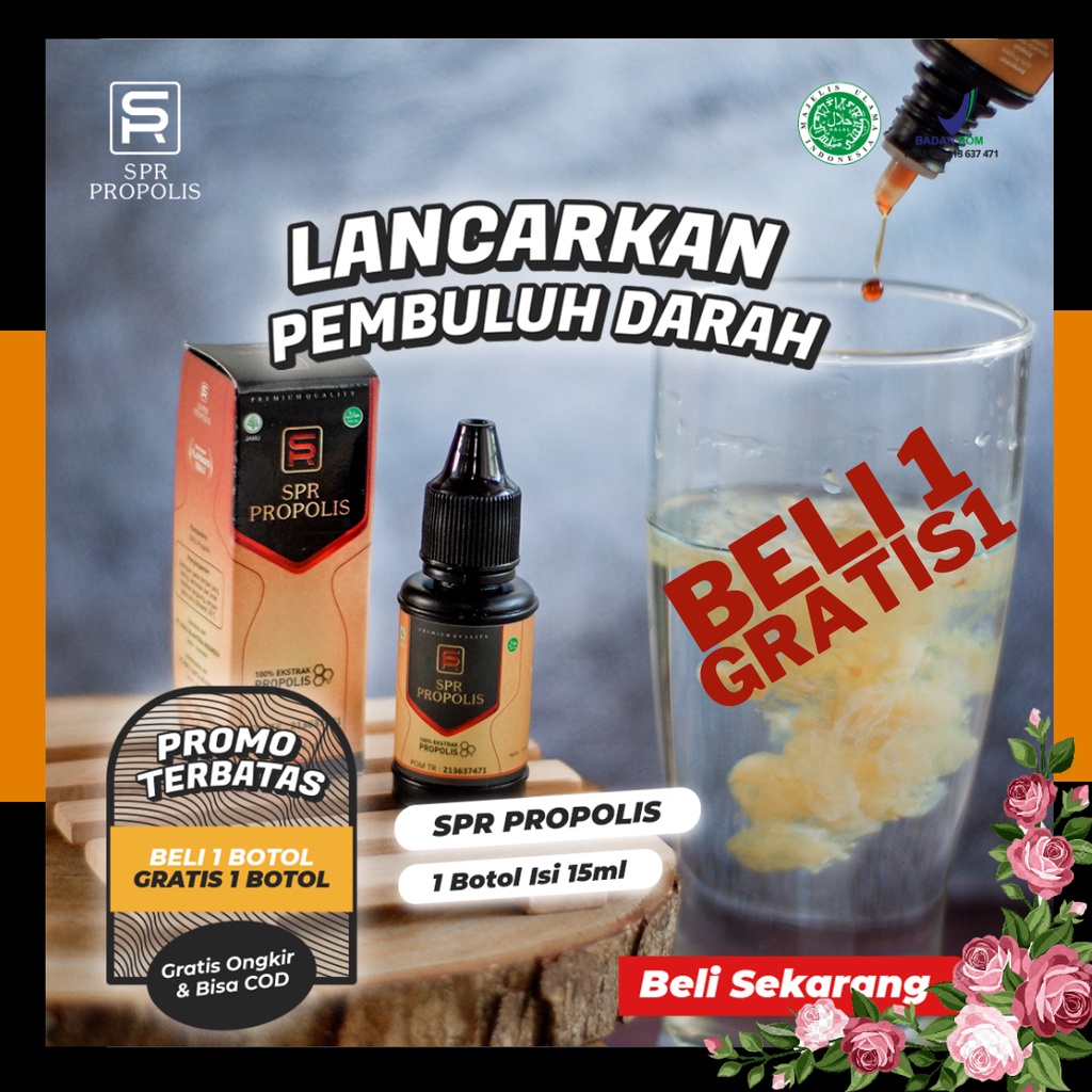 SPR Propolis Original Herbal Alami BPOM  Lancarkan Pembuluh Darah