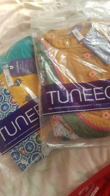 [sale 50%] T-0718041 Gamis Tuneeca Batik Sekar Lintang (cap) By Tuneeca