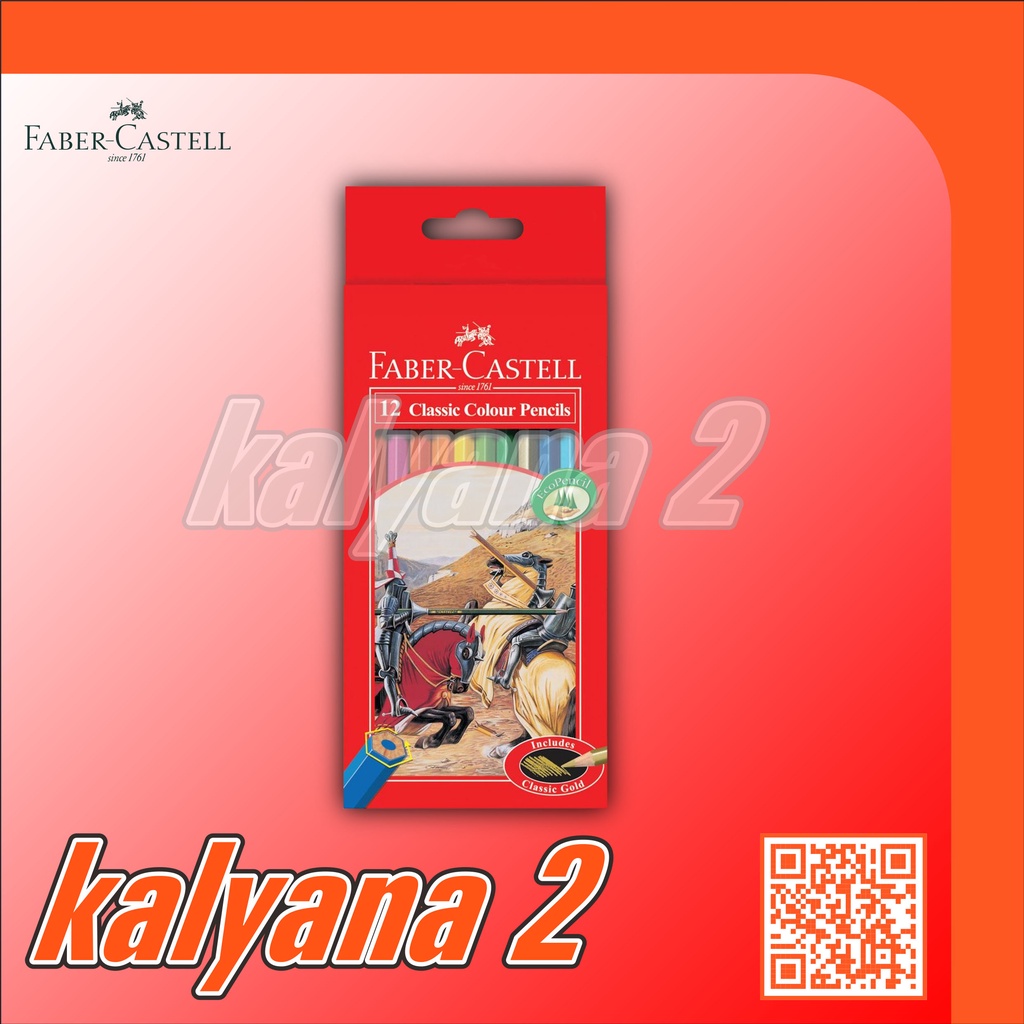 

Pensil Warna / Colour Pencil FABER-CASTELL Classic 12 L