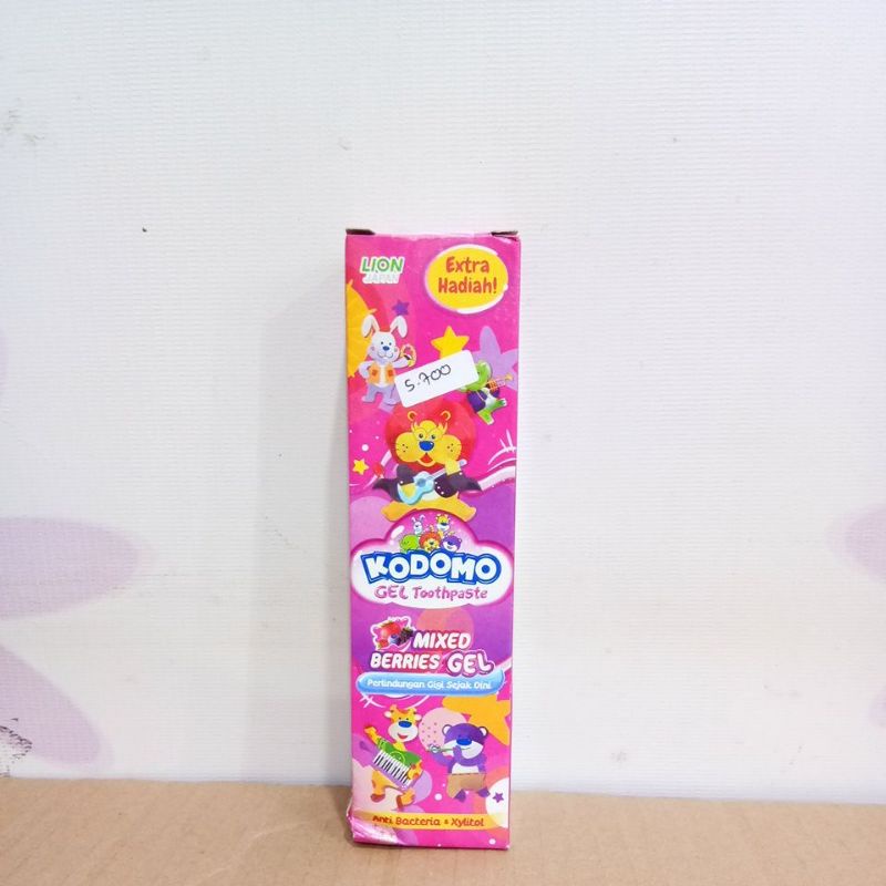 KODOMO GEL TOOTHPASTE MELON, BERRIES, ORANGE GEL 45G