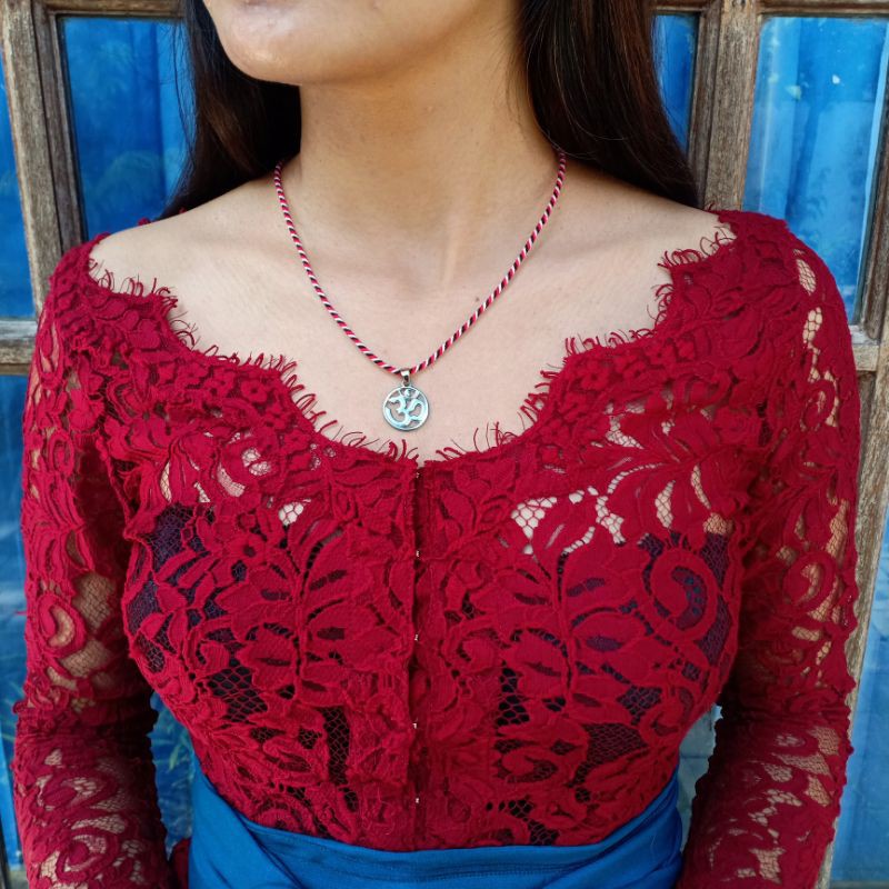 Kalung Tridatu Bali Omkara Silver / Kalung Tridatu Murah / Kalung Tridatu Khas Bali / Kalung Pria / Kalung Tridatu Original Asli Khas Bali / Klaung Tridatu SImple / Kalung Omkara / Tridatu Bali / Kalung Pria Custom / Oleh Oleh bali Murah / Craftdewata