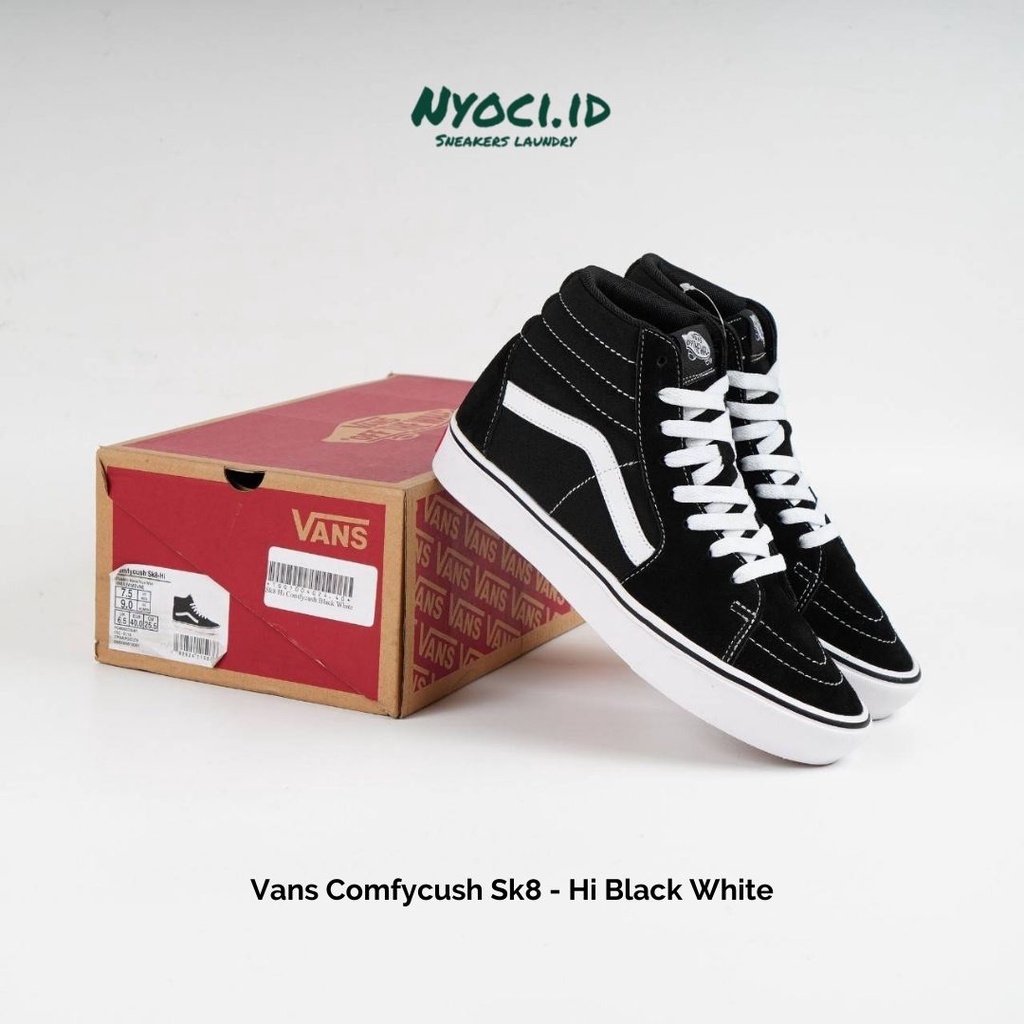 Vans Comfycush Sk8 - Hi Black White