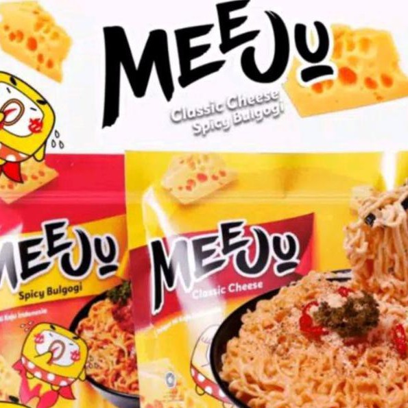 

{BISA COD} MEEJU PAKET HEMAT 4 bungkus. Bisa mix Rasa. Mie Keju Indonesia, Halal,