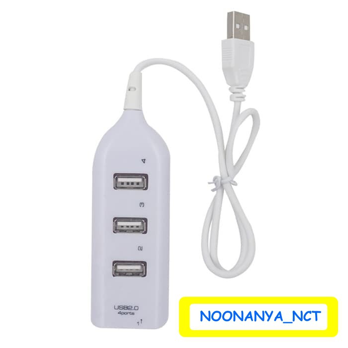 Mini USB 4 Port USB 1.1 Hub USB 2.0 Hub Hi-Speed Hub Putih