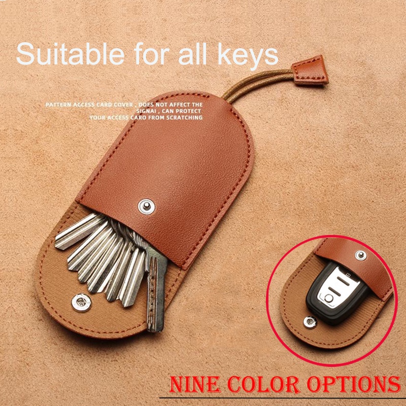 Cover Kunci Mobil Leather Key Case Pelindung Kunci