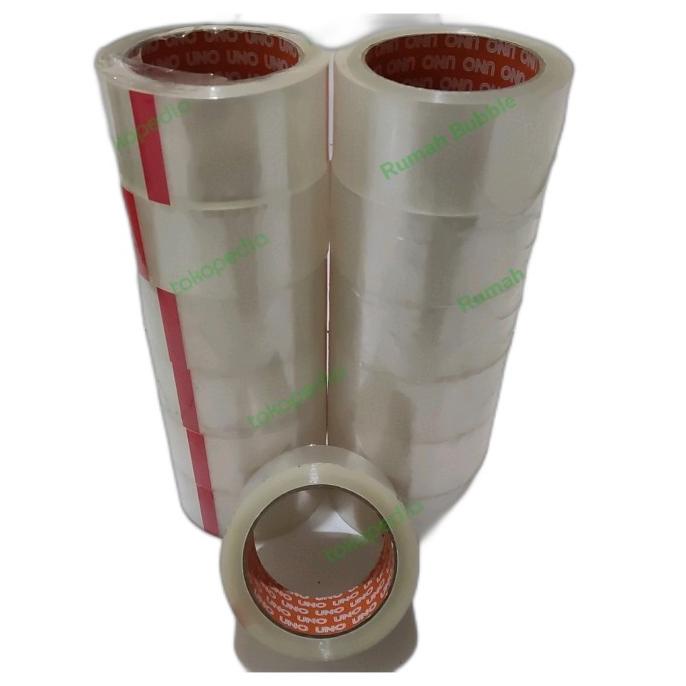 

(BISA COD) lakban bening 48mm 90 yard 1 slop=6Roll TERBATAS Kode 573