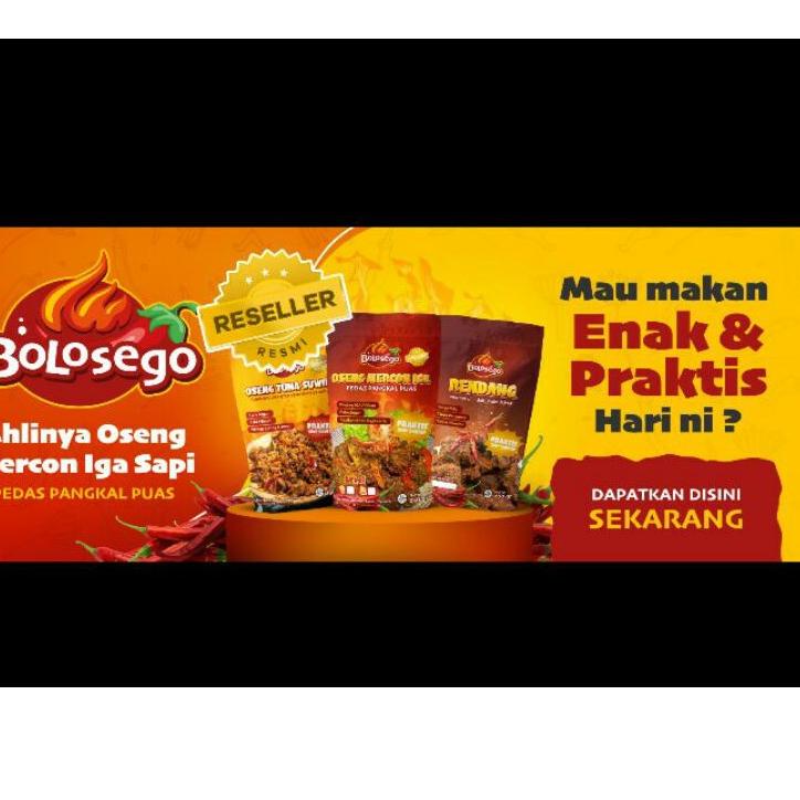 

✧ PAKET ISI 2 PACK!!! OSENG MERCON IGA SAPI BOLOSEGO 200gr PALING ENAK!!! ✻