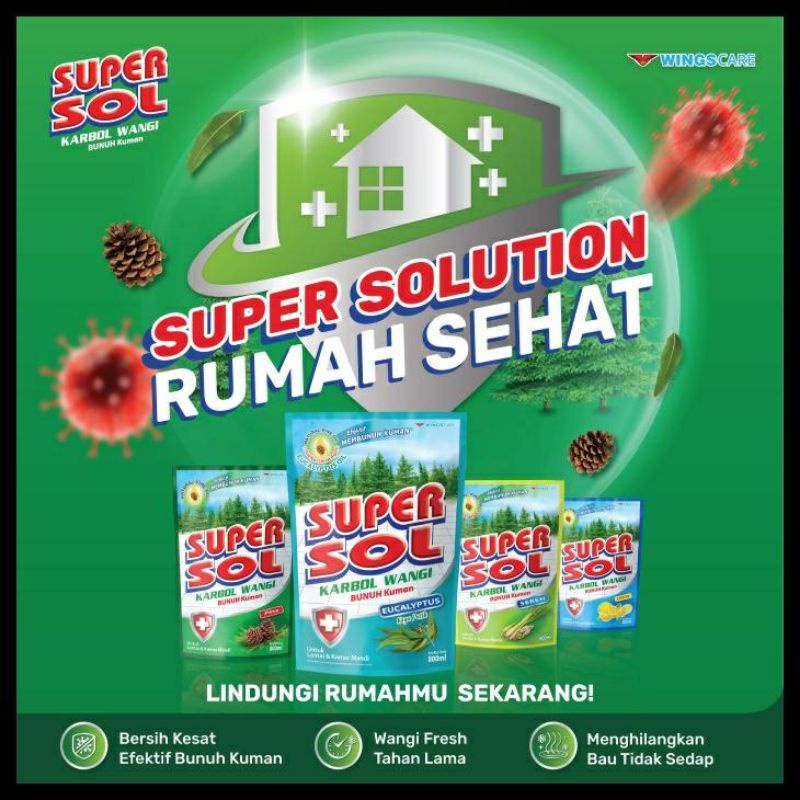 Supersol Karbol Wangi 800 / 750 ml