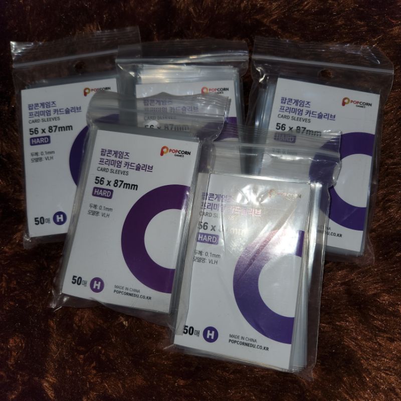 [Ready Stock] InnerSleeve Popcorn Card Sleeve Hard 56x87mm