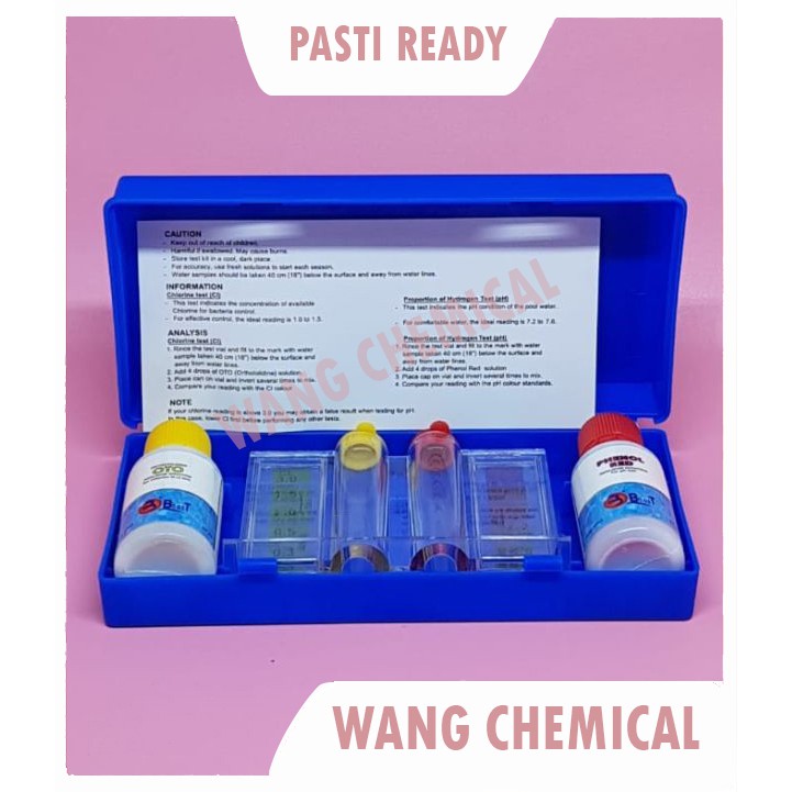 WANG CHEMICAL ALAT TEST KUALITAS AIR KOLAM RENANG /Alat TestKit Kolam Renang Merk Boost
