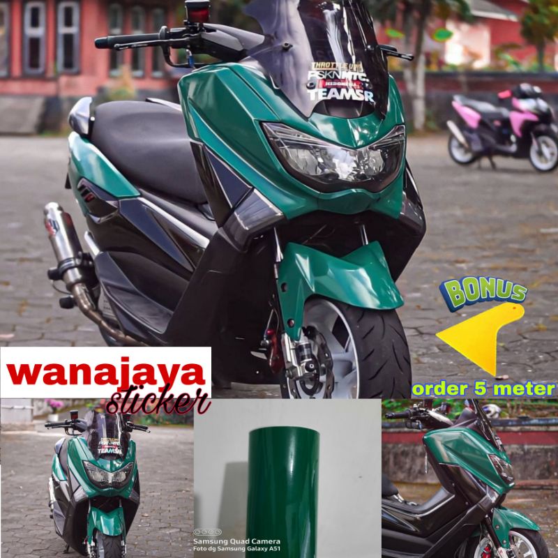 STIKER SKOTLET MOTOR WARNA HIJAU / SKOTLET MOTOR WARNA HIJAU TUA GLOS / SKOTLET WARNA HIJAU GLOSY