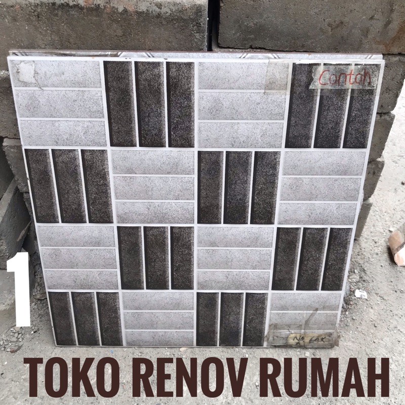 keramik lantai 40x40 (kasar) / keramik lantai carpot/ keramik teras/ keramik kamar mandi/ keramik garasi/ keramik hitam abu/ keramik lantai kasar